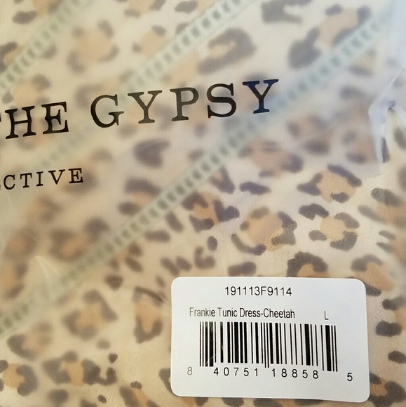 New spell designs frankie tunic dress cheetah L - Picture 8 of 8